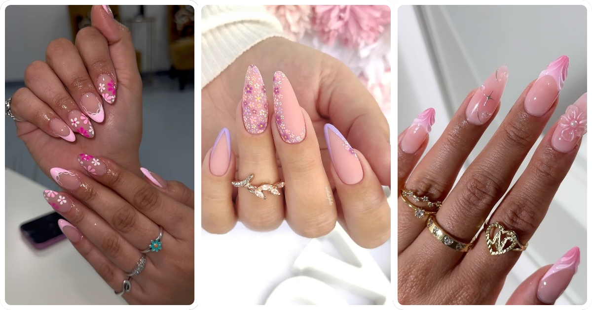 17 Celebrity-Inspired Light Pink Almond Nails That Will Turn Heads