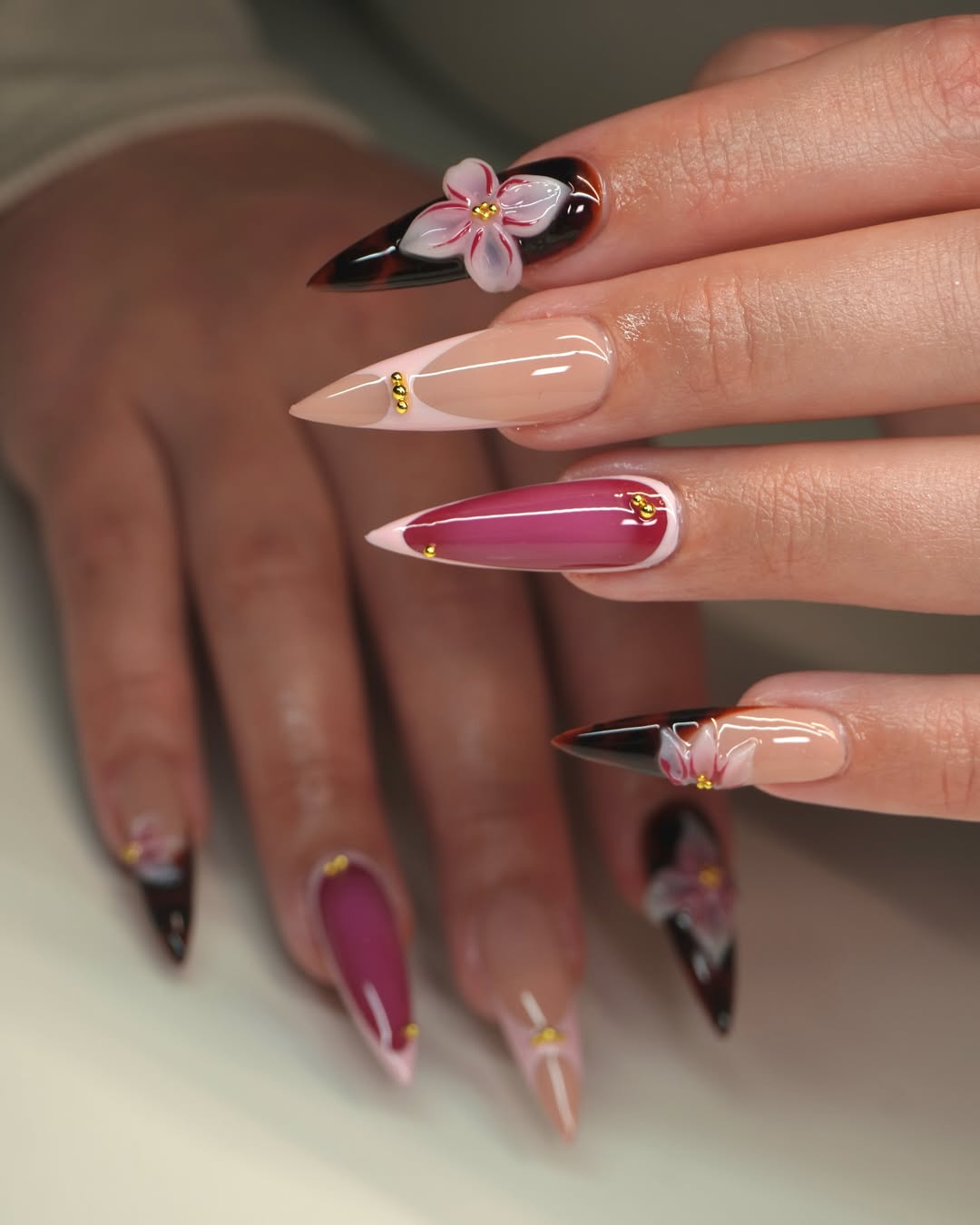 Whimsical Floral Nail Masterpiece